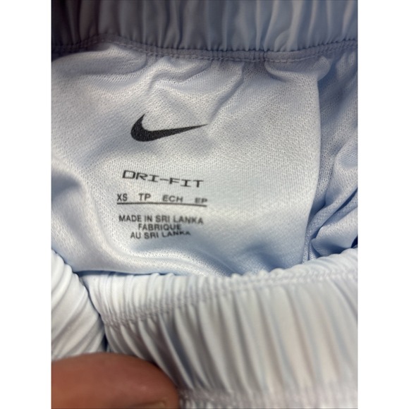 Nike One Dri-FIT 3" Brief-Lined Ultra‎ High Waisted Shorts Size XS Sky Blue New - Picture 5 of 6
